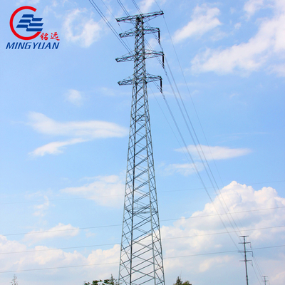 132kv বৈদ্যুতিক ট্রান্সমিশন টাওয়ার উচ্চ ভোল্টেজ উচ্চ ভোল্টেজ