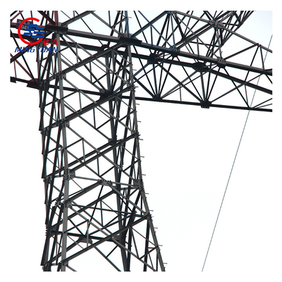 138kv বৈদ্যুতিক ট্রান্সমিশন টাওয়ার বৈদ্যুতিক জন্য গ্যালভানাইজড হট ডিপ স্ব-সহায়ক