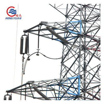 220KV 330kV বৈদ্যুতিক ট্রান্সমিশন টাওয়ার কোণ উচ্চ ভোল্টেজ