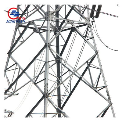 220KV 330kV বৈদ্যুতিক ট্রান্সমিশন টাওয়ার কোণ উচ্চ ভোল্টেজ