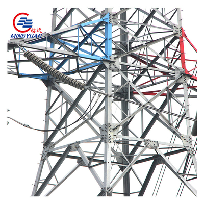 220KV 330kV বৈদ্যুতিক ট্রান্সমিশন টাওয়ার কোণ উচ্চ ভোল্টেজ