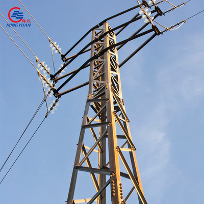 পাওয়ার ট্রান্সমিশনের জন্য উচ্চ ভোল্টেজ Q355B গ্যালভানাইজড বৈদ্যুতিক ইস্পাত টাওয়ার