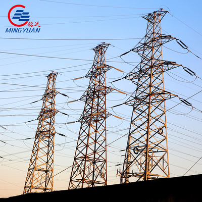 132kV স্টিল ইউটিলিটি ইলেকট্রিক ট্রান্সমিশন ল্যাটিস টাওয়ার গ্যালভানাইজড টিউবুলার মনোপোলস