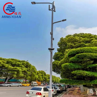গ্যালভানাইজড স্টিল স্ট্রিট লাইট পোল আউটডোর হাই মাস্ট পার্ক ল্যাম্প LED সোলার ANSI