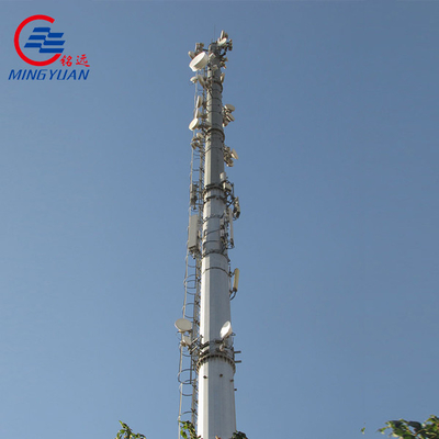 120 ফুট ভারী একক টেলিযোগাযোগ টাওয়ার মোবাইল ওয়াইফাই অ্যান্টেনা মাস্ট